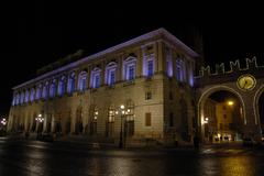 Verona Piazza Bra at night with Christmas lights