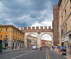 Entrance to the Piazza Bra in Verona