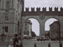 Portoni della Bra monument in Verona, Italy