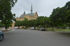 Frere Hall in Karachi with lush gardens