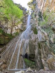 Cascata di 45 metri nella Riserva Naturale Valle delle Ferriere