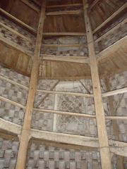 interior of the Isolani dovecote in Minerbio, Italy