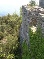 Rocca della Verruca north wall