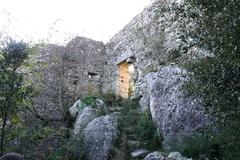 entrance of Rocca della Verruca castle