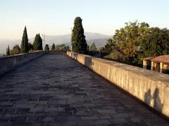 Walkway on the Castle Rocca di Bergamo