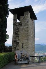 Rocca in Bergamo panoramic view