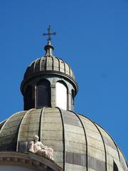 Cupola of an Italian monument from the western facade