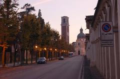 Viale 10 Giugno and Monte Berico Basilica in Vicenza