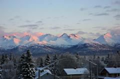 Chugach Mountains from Anchorage, Alaska