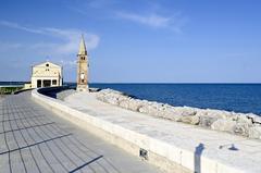 Sanctuary of Madonna dell'Angelo in Caorle at dusk