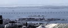 Detail of Guanabara Bay in Rio de Janeiro