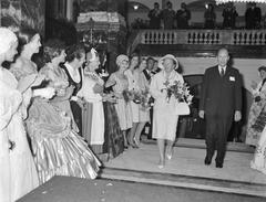 Queen Juliana at the Golden Cotton Ball award ceremony in 1960