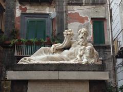 Statue of the Nile God in Piazza Nilo, Naples