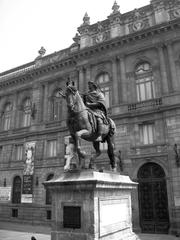 Monument in Plaza Manuel Tolsá, Mexico City