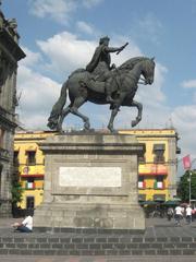 Statue of King Carlos IV of Spain by Manuel Tolsá in front of the Museo Nacional de Arte in Mexico City