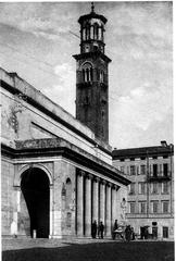 Vintage photograph of the exterior of Teatro Nuovo in Verona