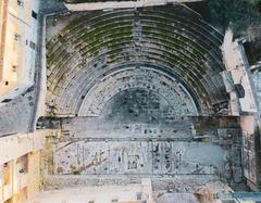 Aerial view of the Roman Theatre in Italy