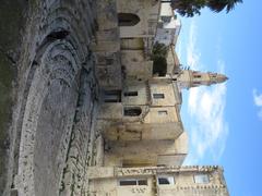 Roman Theatre in Lecce with Lecce Cathedral in the background