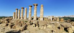 historical ruins in Agrigento, Italy