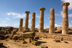 Temple of Hercules in Agrigento, Sicily, Italy