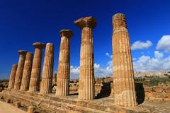 Temple of Hercules or Heracles in Valley of the Temples, Agrigento, Sicily