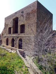 Ruins of the Roman aqueduct in Terme Taurine, Civitavecchia, Italy