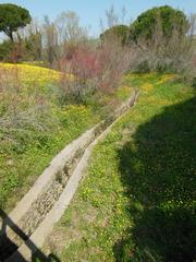 Ancient Roman aqueduct at Taurine Baths in Civitavecchia