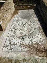 Terme Taurine mosaic room in Civitavecchia, Italy