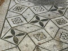 Ancient mosaic floor in Terme Taurine in Civitavecchia