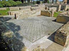 Room with mosaics at Terme Taurine in Civitavecchia