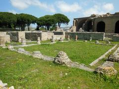 Terme Taurine peristyle in Civitavecchia, Lazio, Italy