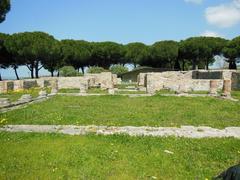 Peristyle at the Terme Taurine in Civitavecchia, Italy