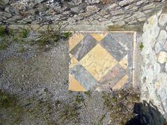 Ancient marble floor at Terme Taurine in Civitavecchia, Italy