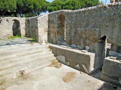 Italia Lazio provincia di Roma Civitavecchia Terme Taurine tepidarium repubblicano