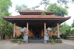 Entrance gate of Agung Rai Museum of Art in Ubud, Bali, Indonesia