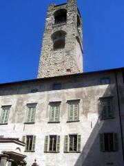 Bergamo Torre Civica Campanone viewed from Piazza Duomo