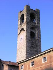 Bergamo Torre Civica viewed from Piazza Vecchia