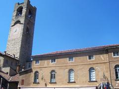 Bergamo Torre Civica Campanone viewed from Piazza Vecchia