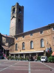 Bergamo Torre Civica (Campanone) view from Piazza Vecchia