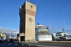 Costa Diadema in the Harbour of Savona with Costa Deliziosa in the background