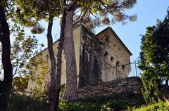 Punta Pagana tower in San Michele di Pagana, Rapallo, Liguria, Italy