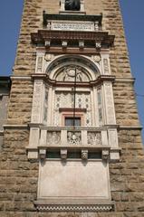 Torre dei Caduti in Bergamo close-up view