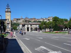 Panorama of the old part of Bergamo