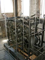 Clock mechanism inside Torre dell'Orologio in Lucca