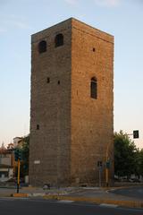 Via Ghibellina in Florence with Torre della Zecca