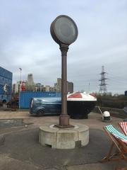 Sculpture at Trinity Wharf on a sunny day