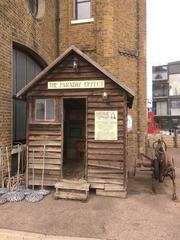 Shed exhibiting Michael Faraday's work in 2022