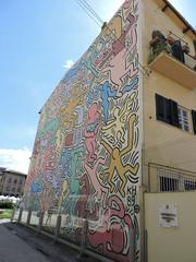 Tuttomondo mural by Keith Haring in Pisa