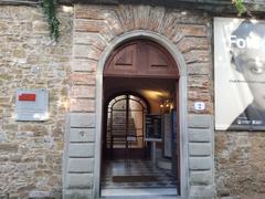 Interior view of Museo Annigoni with artworks on display