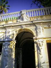 Detail of the nymphaeum of Villa Imperiale in Genoa, November 2008